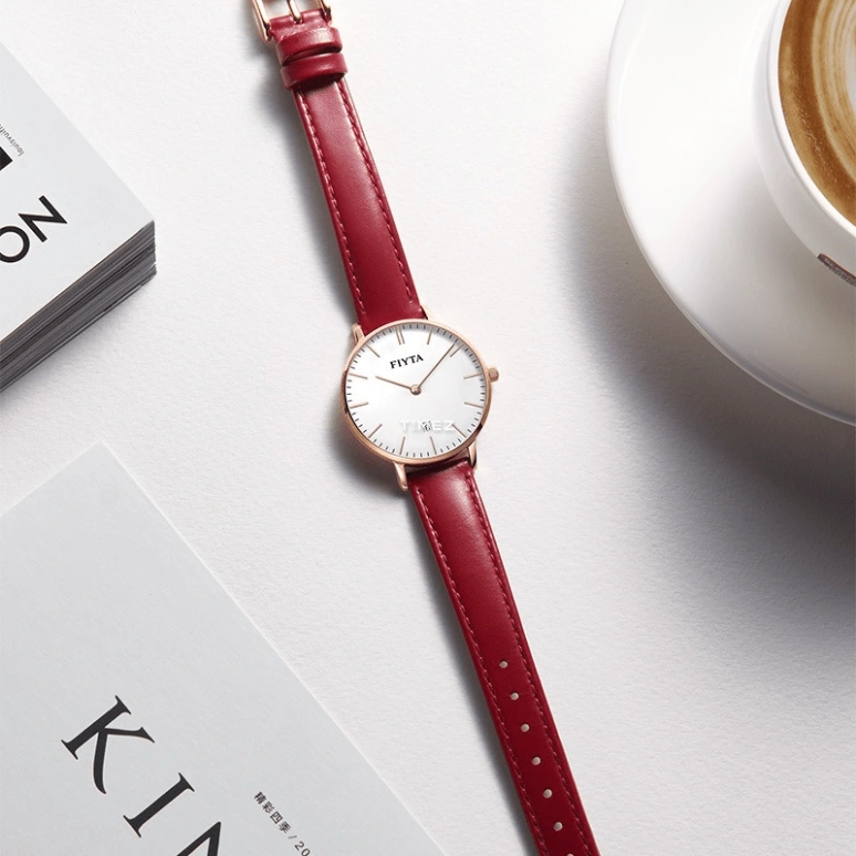 FIYTA,Joyart 32mm,32mm,Stainless Steel,White,Quartz,Day,Sapphire,Crystal Glass,DL850000,DL850000.PWR