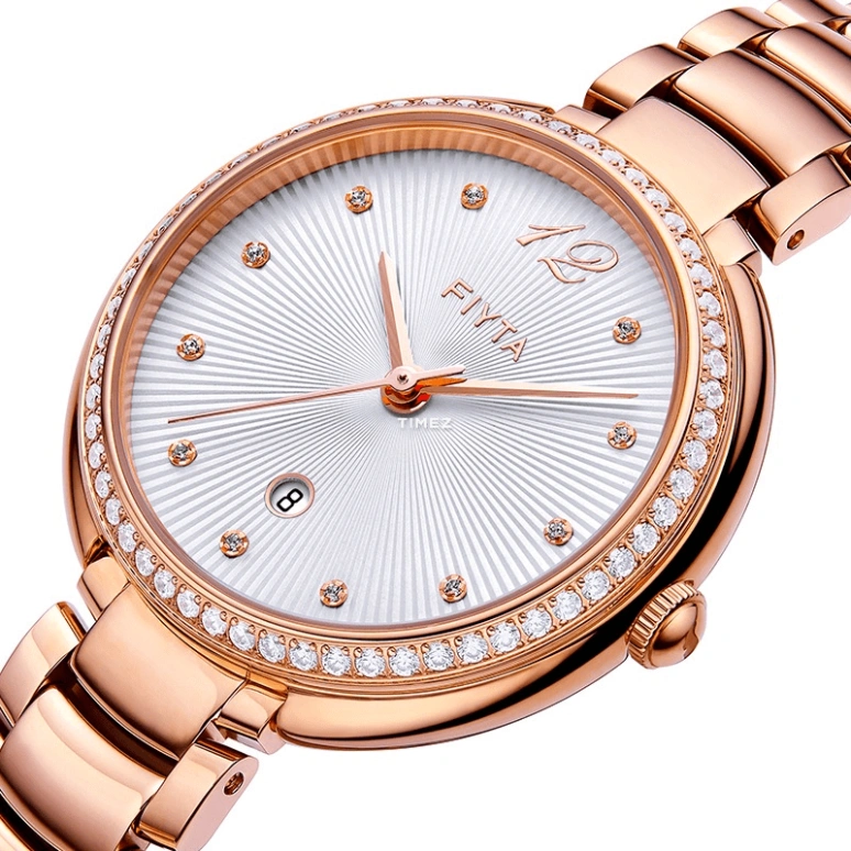 FIYTA,Allure 31mm,31mm,Stainless Steel,White,Quartz,Day,Sapphire,L865006,L865006.PWPD