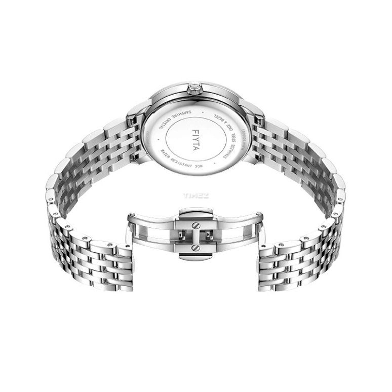 FIYTA,Joyart 33mm,33mm,Stainless Steel,White,Quartz,Day,Sapphire,Crystal Glass,L800020,L800020.WWW