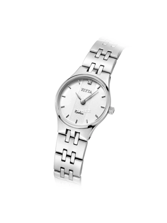 FIYTA,Joyart 23mm,23mm,Stainless Steel,White,Quartz,Sapphire,Crystal Glass,Round,L246,L246.WWWD