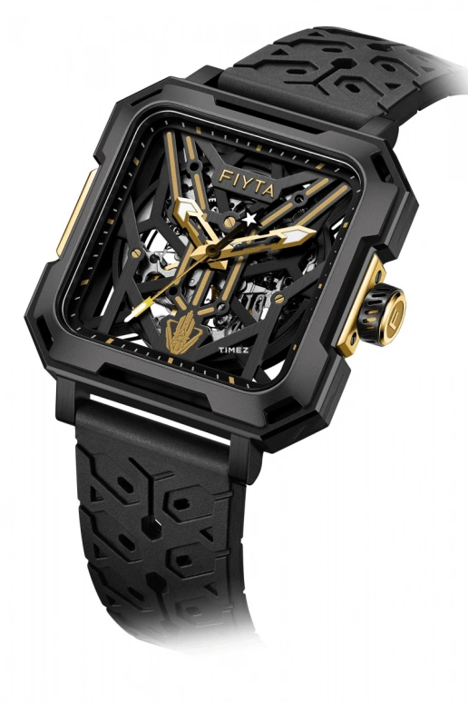 FIYTA,Three-Body 42mm,42mm,Stainless Steel,Black,Automatic,Sapphire,Square,GA35002,GA35002.BTB