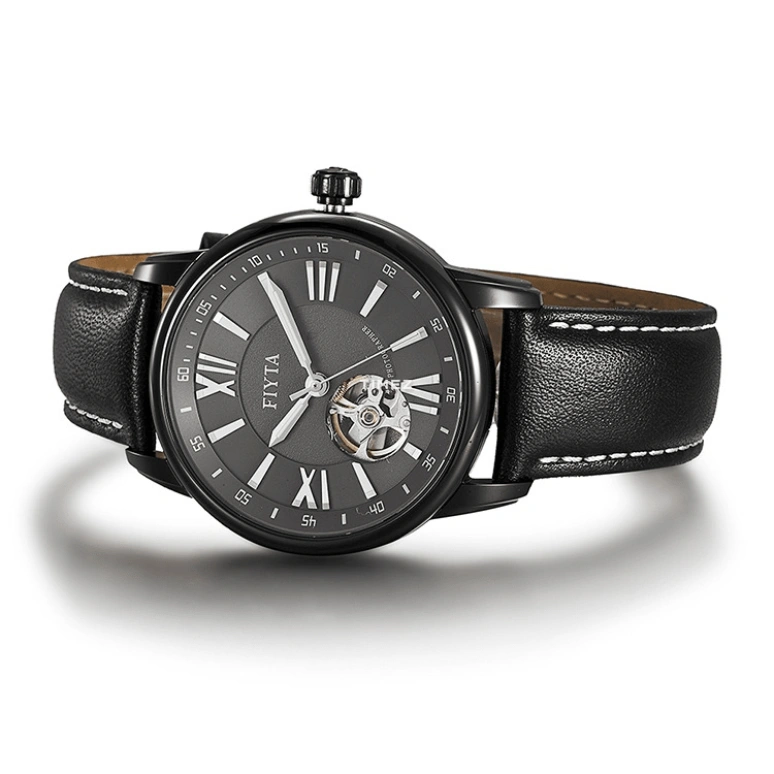 FIYTA,Photographer 40mm,40mm,Stainless Steel,Black,Automatic,Sapphire,Crystal Glass,Round,GA8342,GA8342.BSB