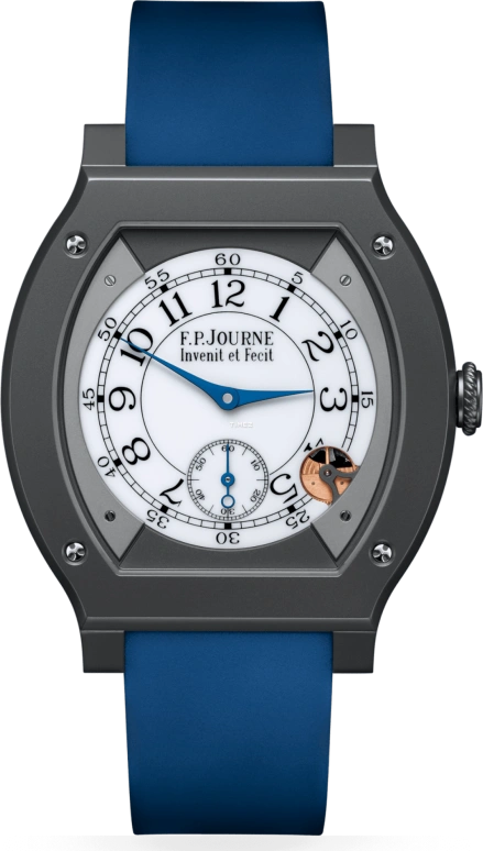 FP Journe,ELEGANTE 48x40mm,48x40mm,Titanium,White,Quartz,Sapphire,Crystal Glass,Tonneau,1210 ELH Titalyt CTC Blanc FB Collection