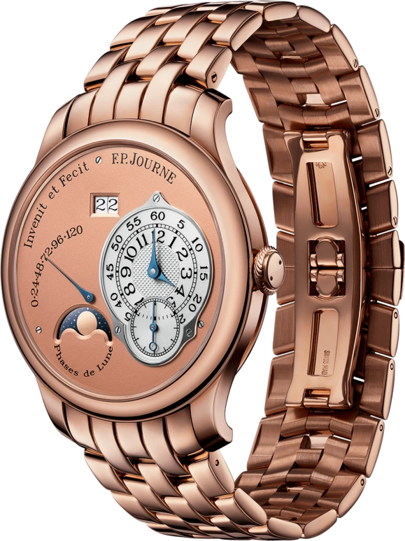 FP Journe,Octa 38mm,38mm,Rose Gold,Rose Gold,Silver,Automatic,Moonphase,Power Reserve Indicator,Big Date,1300 6N G