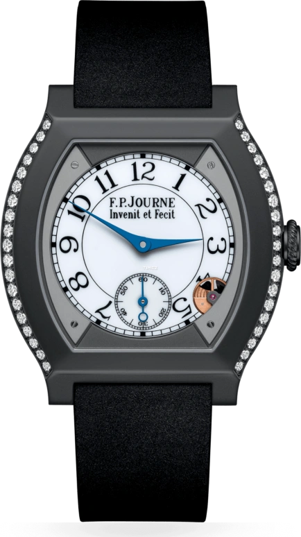 FP Journe,ELEGANTE 40x35mm,40x35mm,Titanium,White,Quartz,Sapphire,Crystal Glass,Tonneau,1210 EL Titalyt CTC Blanc FB 0