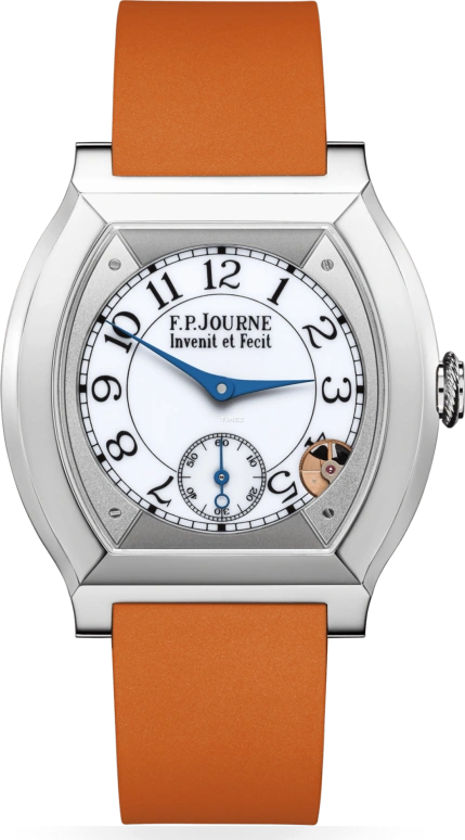 FP Journe,ELEGANTE 40x35mm,40x35mm,Titanium,White,Quartz,Sapphire,Crystal Glass,Tonneau,Reece James,1210 EL TIT CTC Blanc FB