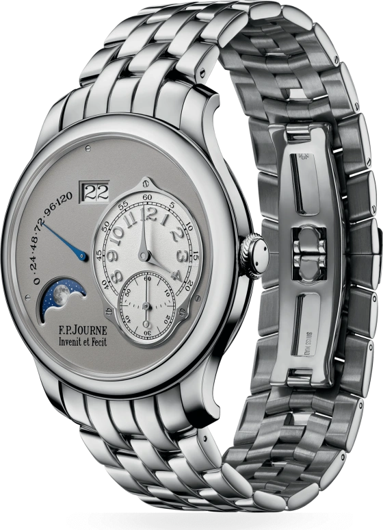 FP Journe,CLASSIQUE 40mm,40mm,Platinum,Grey,Automatic,Chronograph,Moonphase,Power Reserve Indicator,Big Date,Sapphire,Crystal Glass,Round,1300,1300.3 LN 40 PT F