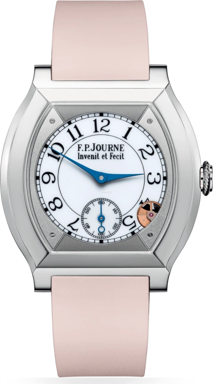 FP Journe,ELEGANTE 40x35mm,40x35mm,Titanium,White,Quartz,Sapphire,Crystal Glass,Tonneau,Reece James,1210 EL TIT CTC Blanc FB