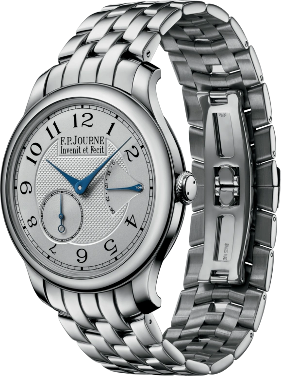 FP Journe,CLASSIQUE 40mm,40mm,Platinum,Grey,Handwound,Power Reserve Indicator,Sapphire,Crystal Glass,1304 Co Souveraine Metal G