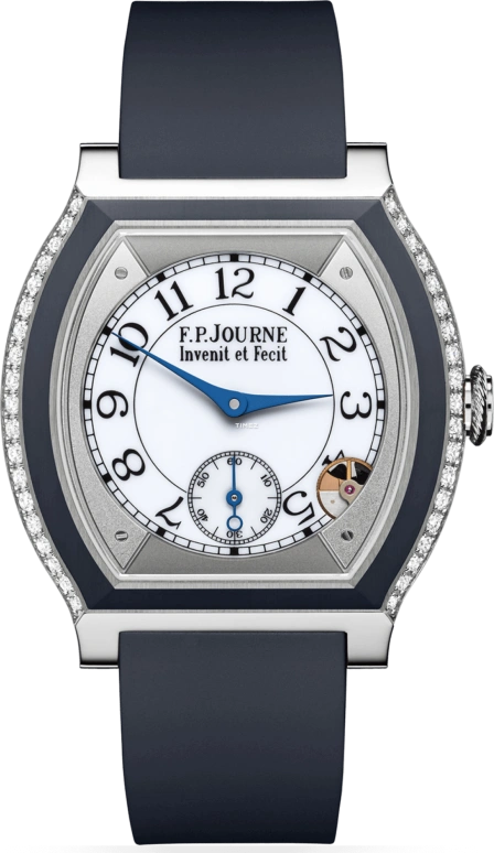 FP Journe,ELEGANTE 40x35mm,40x35mm,Titanium Gold,White,Quartz,Sapphire,Crystal Glass,Tonneau,1210 Coll Elegante Vert G 0