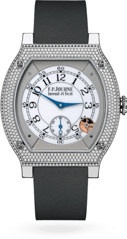 FP Journe,ELEGANTE 48x40mm,48x40mm,Titanium,White,Processor,Tonneau,Silver,1210 EL TIT CTC Principale
