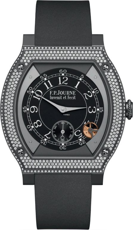 FP Journe,ELEGANTE 48x40mm,48x40mm,Titanium,Black,Processor,Sapphire,Crystal Glass,Tonneau,1210 ELH Titalyt Cadran CTC FB 2023