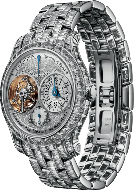 FP Journe,JEWELLERY 40mm,40mm,Platinum,Silver,Handwound,Power Reserve Indicator,Tourbillon,1403 Coll Joaillerie TS Metal G