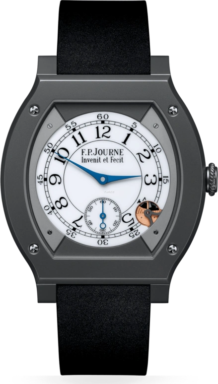 FP Journe,ELEGANTE 48x40mm,48x40mm,Titanium,White,Quartz,Sapphire,Crystal Glass,Tonneau,1210 ELH Titalyt CTC Blanc FB Collection