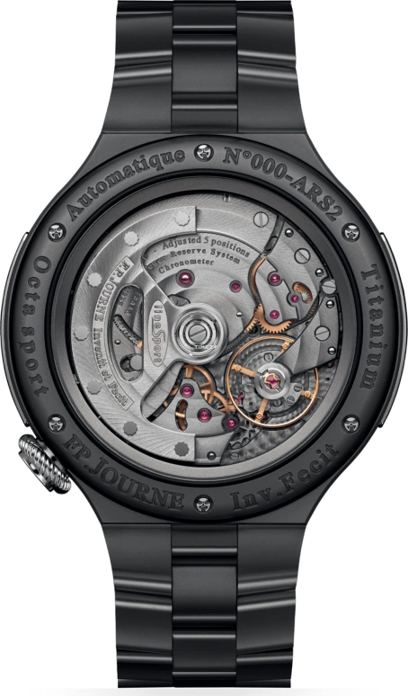 FP Journe,LINESPORT 44mm,44mm,Titanium,Black,Automatic,Power Reserve Indicator,Big Date,1300,1300.3 AR2 TIT Gris HD Face