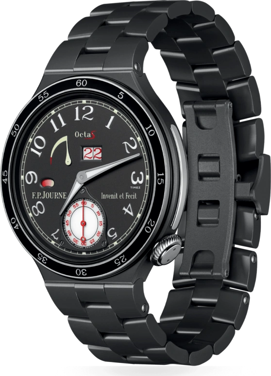 FP Journe,LINESPORT 44mm,44mm,Titanium,Black,Automatic,Power Reserve Indicator,Big Date,1300,1300.3 AR2 TIT Gris HD Face