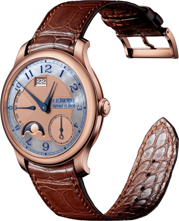 FP Journe,BOUTIQUE ,Rose Gold,Blue,Rose Gold,Automatic,Moonphase,Power Reserve Indicator,Big Date,1300,1300.3 Coll Pieces Nacre 6N G 0