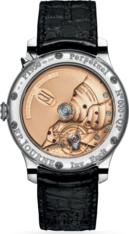 FP Journe,BLACK LABEL 40mm,40mm,Platinum,Black,White,Automatic,Perpetual Calendar,Month,Date,Day,Sapphire,Crystal Glass,Round,1300,1300.3 Black QP D 0