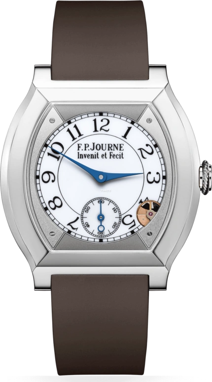 FP Journe,ELEGANTE 40x35mm,40x35mm,Titanium,White,Quartz,Sapphire,Crystal Glass,Tonneau,Reece James,1210 EL TIT CTC Blanc FB