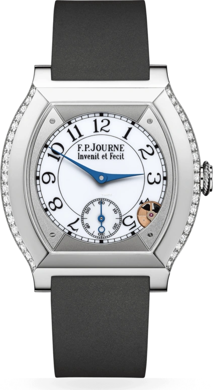 FP Journe,ELEGANTE 40x35mm,40x35mm,Titanium,White,Quartz,Sapphire,Crystal Glass,Tonneau,1210 EL TIT CTC Blanc 1 FB
