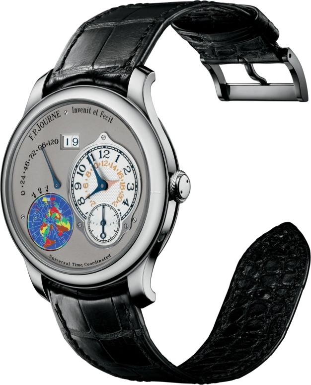 FP Journe,Octa 40mm,40mm,Platinum,Grey,Automatic,Power Reserve Indicator,Big Date,1300,1300.3 Coll OctaUTC Cuir Platine G