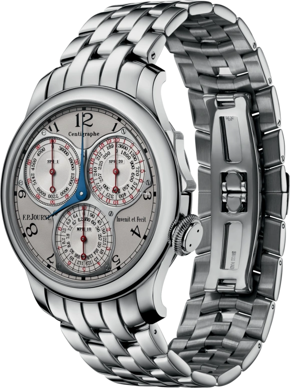 FP Journe,Souveraine 40mm,40mm,Platinum,Grey,Handwound,Chronograph,Sapphire,Crystal Glass,1506 Centigraphe ORPL G