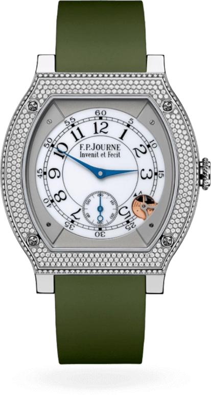 FP Journe,ELEGANTE 48x40mm,48x40mm,Titanium,White,Processor,Tonneau,Silver,1210 EL TIT CTC Principale