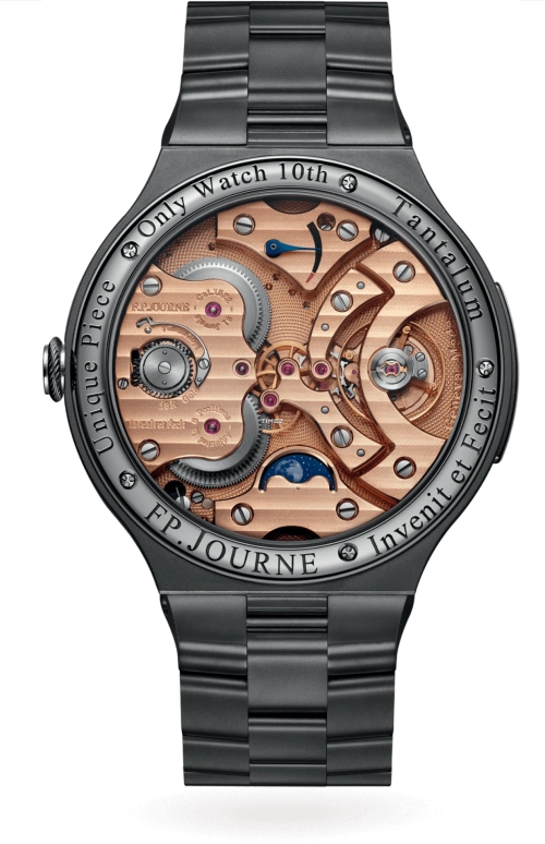 FP Journe,ONLY WATCH 42mm,42mm,Tantalum,Blue,Handwound,Moonphase,Power Reserve Indicator,1522 CFB OW Principale Face