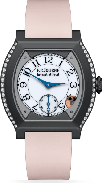 FP Journe,ELEGANTE 40x35mm,40x35mm,Titanium,White,Quartz,Sapphire,Crystal Glass,Tonneau,1210 EL Titalyt CTC Blanc FB 0