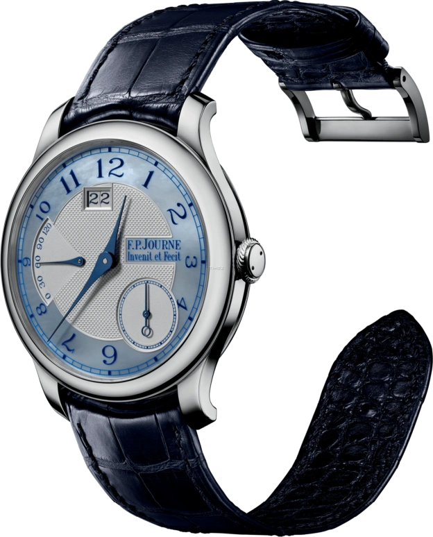 FP Journe,BOUTIQUE ,Platinum,Blue,Silver,Automatic,Power Reserve Indicator,Big Date,1300,1300.3 Coll Pieces Nacre Bleu 2 G 0