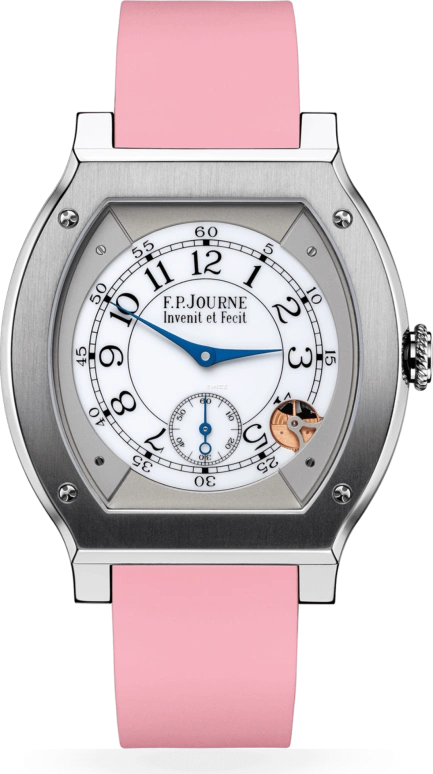 FP Journe,ELEGANTE 48x40mm,48x40mm,Titanium,White,Quartz,Sapphire,Crystal Glass,Tonneau,1210 EL TIT CTC Blanc FB Collection