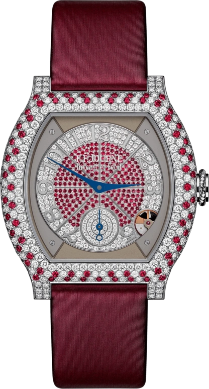 FP Journe ELEGANTE 1210 EL PT Diam Rubis Satin FB Vrtcl HD