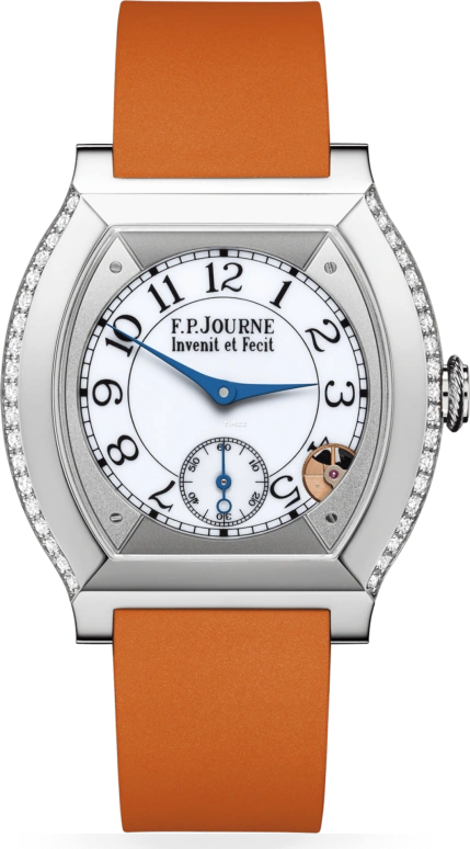 FP Journe,ELEGANTE 40x35mm,40x35mm,Titanium,White,Quartz,Sapphire,Crystal Glass,Tonneau,1210 EL TIT CTC Blanc 1 FB