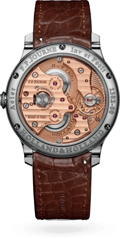 FP Journe,LIMITED 39mm,39mm,Stainless Steel,Brown,Handwound,Sapphire,Crystal Glass,Round,1304 Limited Series Slide 1