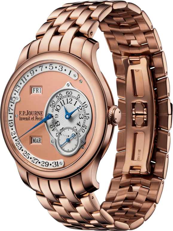 FP Journe,Octa 38mm,38mm,Rose Gold,Red Gold,Rose Gold,Silver,Automatic,Annual Calendar,Month,Date,Day,Sapphire,Crystal Glass,Round,1300,1300.3 Retro Octa Calendrier OR G 0