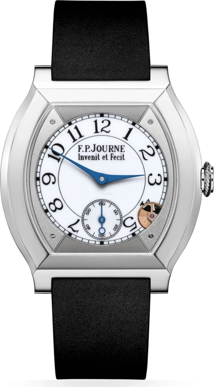 FP Journe,ELEGANTE 40x35mm,40x35mm,Titanium,White,Quartz,Sapphire,Crystal Glass,Tonneau,Reece James,1210 EL TIT CTC Blanc FB