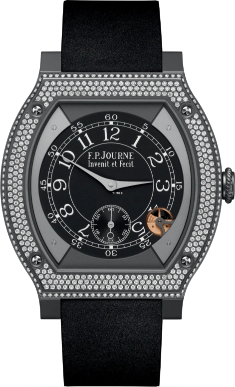 FP Journe,ELEGANTE 48x40mm,48x40mm,Titanium,Black,Processor,Sapphire,Crystal Glass,Tonneau,1210 ELH Titalyt Cadran CTC FB 2023