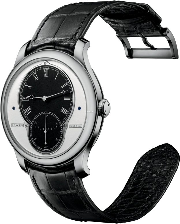 FP Journe,LIMITED 40mm,40mm,Platinum,Black,White,Handwound,Sapphire,Crystal Glass,Round,1412 Retro Limite 10ans G