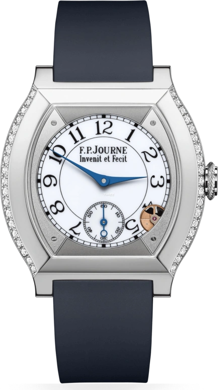 FP Journe,ELEGANTE 40x35mm,40x35mm,Titanium,White,Quartz,Sapphire,Crystal Glass,Tonneau,1210 EL TIT CTC Blanc 1 FB