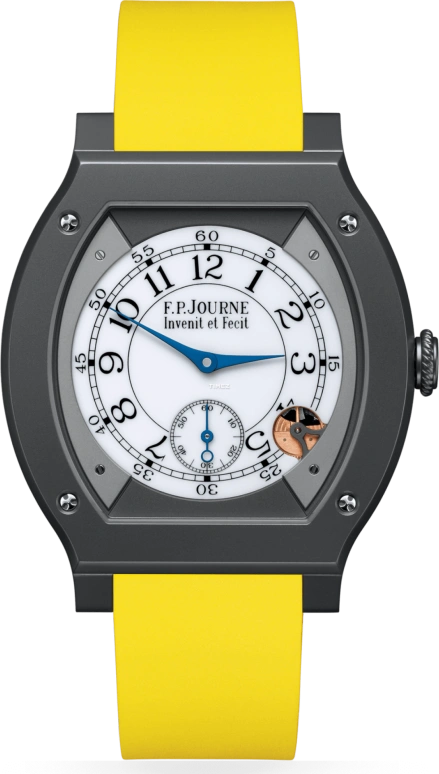 FP Journe,ELEGANTE 48x40mm,48x40mm,Titanium,White,Quartz,Sapphire,Crystal Glass,Tonneau,1210 ELH Titalyt CTC Blanc FB Collection