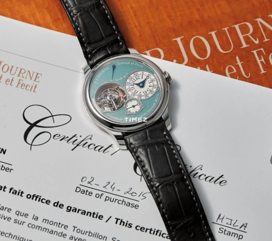 FP Journe,CLASSIQUE 40mm,40mm,Platinum,Blue,White,Handwound,Power Reserve Indicator,Tourbillon,Constant Force Mechanism,1403 649,1403 649-TN Tourbillon Souverain