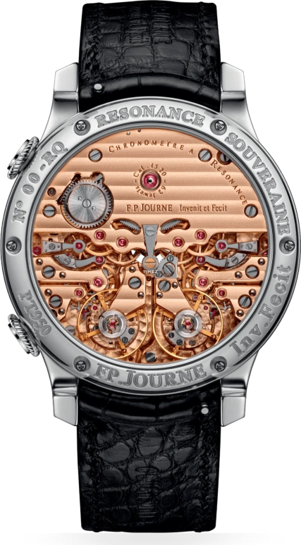FP Journe,BLACK LABEL 40mm,40mm,Platinum,Black,White,Handwound,Power Reserve Indicator,Round,1520 Gabarit Montre RQ BL Face