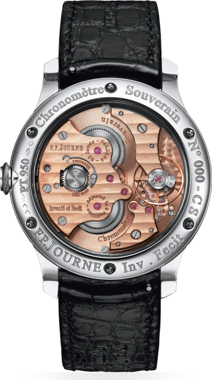 FP Journe,BLACK LABEL 40mm,40mm,Platinum,Black,Handwound,Power Reserve Indicator,Sapphire,Crystal Glass,1304 Gabarit Montre CS Face HD