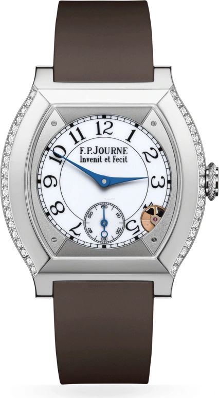 FP Journe,ELEGANTE 40x35mm,40x35mm,Titanium,White,Quartz,Sapphire,Crystal Glass,Tonneau,1210 EL TIT CTC Blanc 1 FB