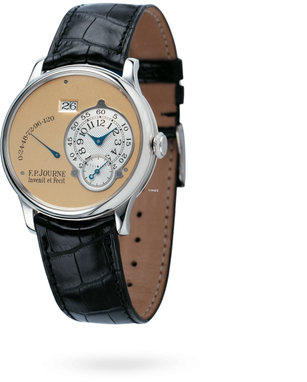 FP Journe,BRASS 38mm,38mm,Platinum,Yellow,Silver,Automatic,Power Reserve Indicator,Big Date,1300 R PT Jaune Principale