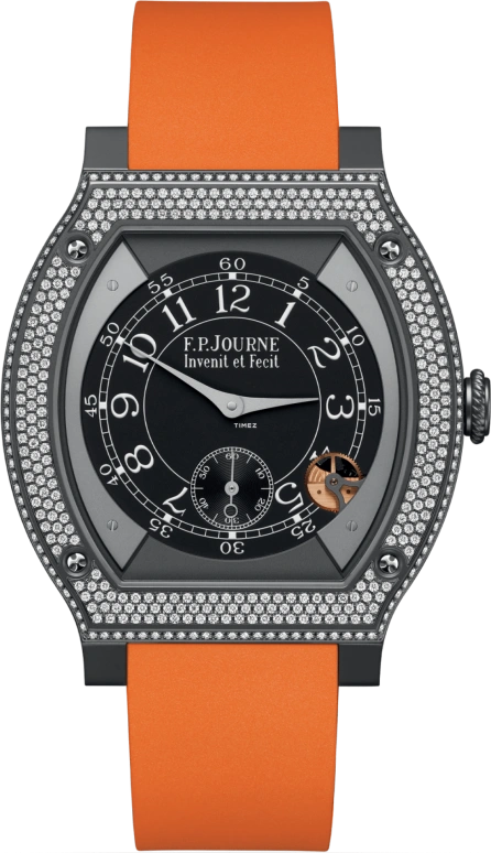FP Journe,ELEGANTE 48x40mm,48x40mm,Titanium,Black,Processor,Sapphire,Crystal Glass,Tonneau,1210 ELH Titalyt Cadran CTC FB 2023