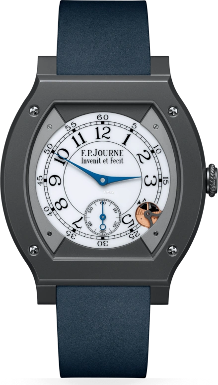 FP Journe,ELEGANTE 48x40mm,48x40mm,Titanium,White,Quartz,Sapphire,Crystal Glass,Tonneau,1210 ELH Titalyt CTC Blanc FB Collection