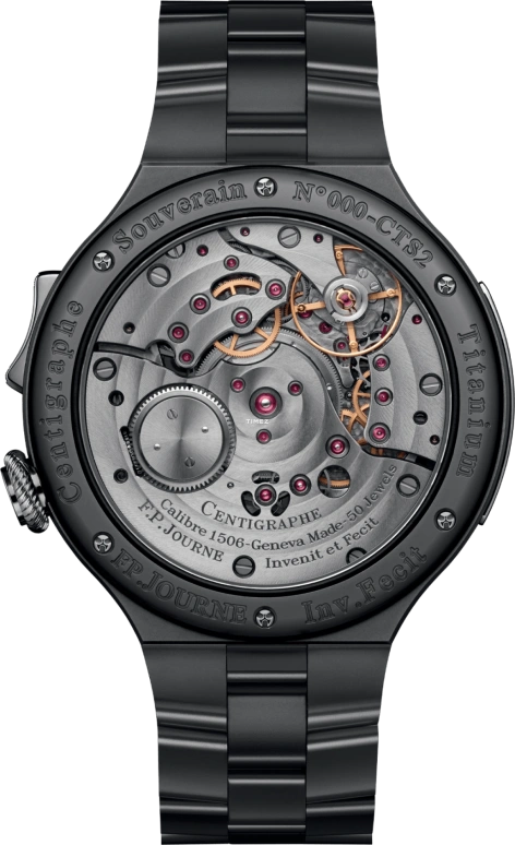 FP Journe,LINESPORT 44mm,44mm,Titanium,Black,Handwound,Chronograph,Sapphire,Crystal Glass,1506 CTS2 Gris HD Facee