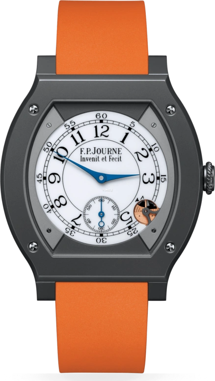 FP Journe,ELEGANTE 48x40mm,48x40mm,Titanium,White,Quartz,Sapphire,Crystal Glass,Tonneau,1210 ELH Titalyt CTC Blanc FB Collection
