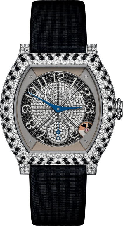 FP Journe ELEGANTE 1210 EL PT DiamNoir Satin FB Vrtcl HD